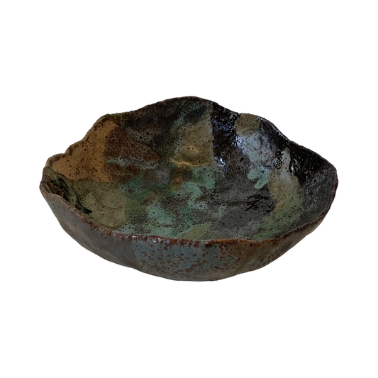 KAT HALL | ‘Forest Floor Bowl’ - Med / Shallow | Ceramic Bowl