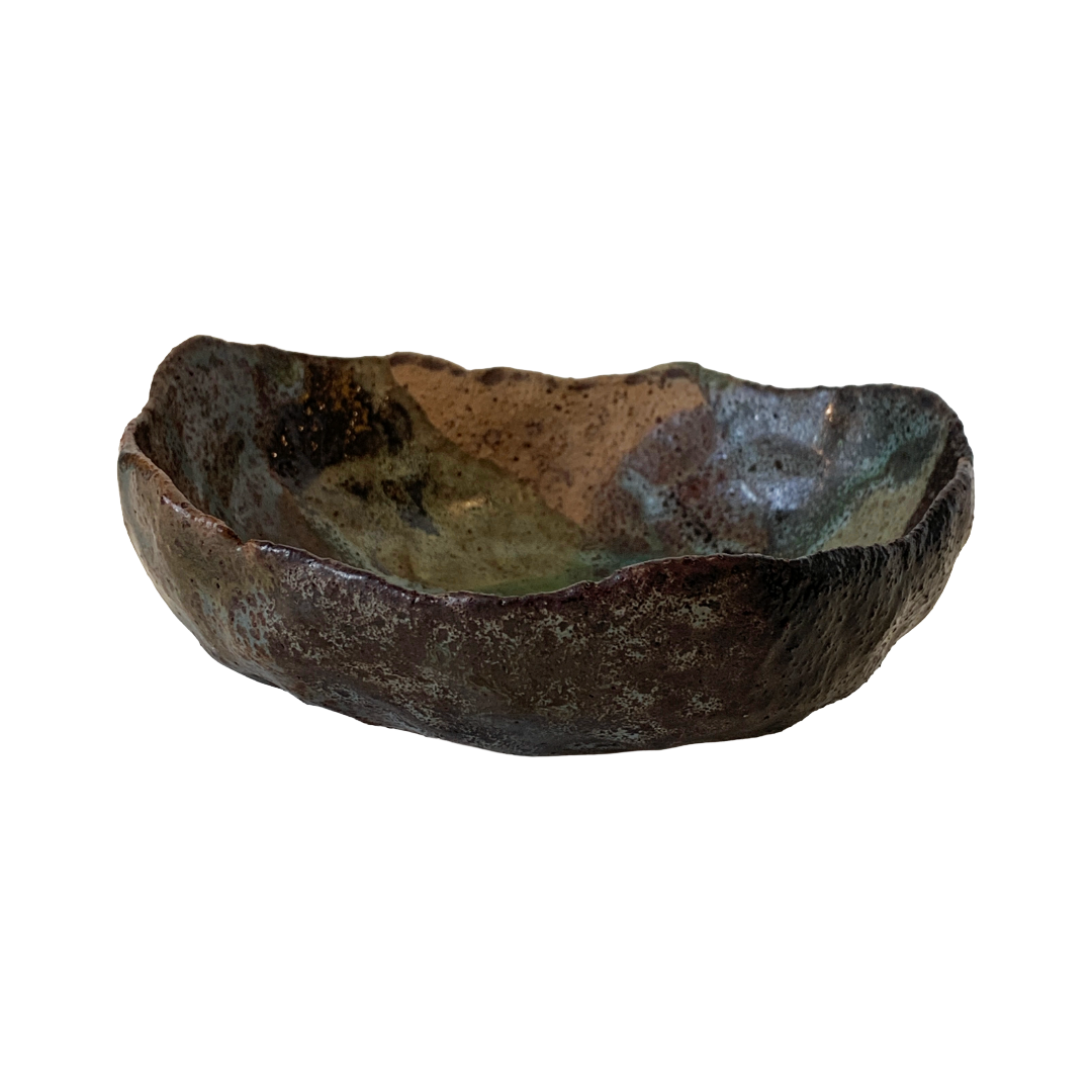 KAT HALL | ‘Forest Floor Bowl’ - Med / Shallow | Ceramic Bowl