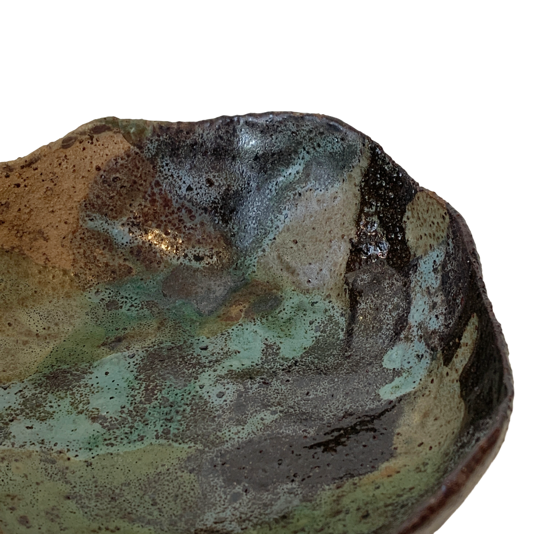 KAT HALL | ‘Forest Floor Bowl’ - Med / Shallow | Ceramic Bowl