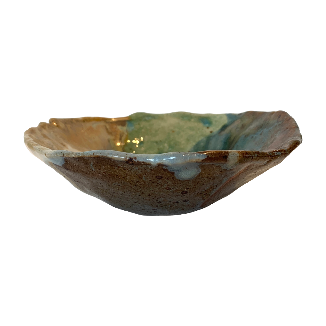 KAT HALL | ‘Jade Organic Shallow Bowl’ | Ceramic Dish / Bowl