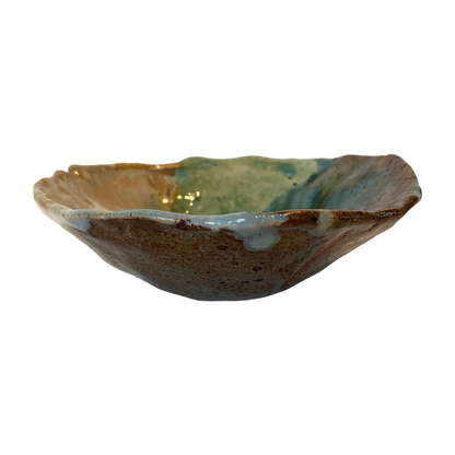 KAT HALL | ‘Jade Organic Shallow Bowl’ | Ceramic Dish / Bowl