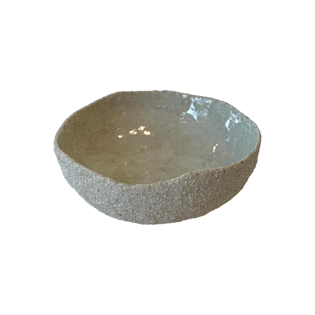 KAT HALL | ‘Natural Clear Small Bowl’ | Glazed Interior / Ceramic Bowl