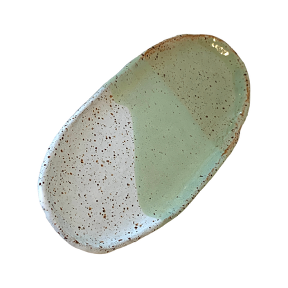 KAT HALL | ‘Jade Small Oval Tray’ | Ceramic Tray
