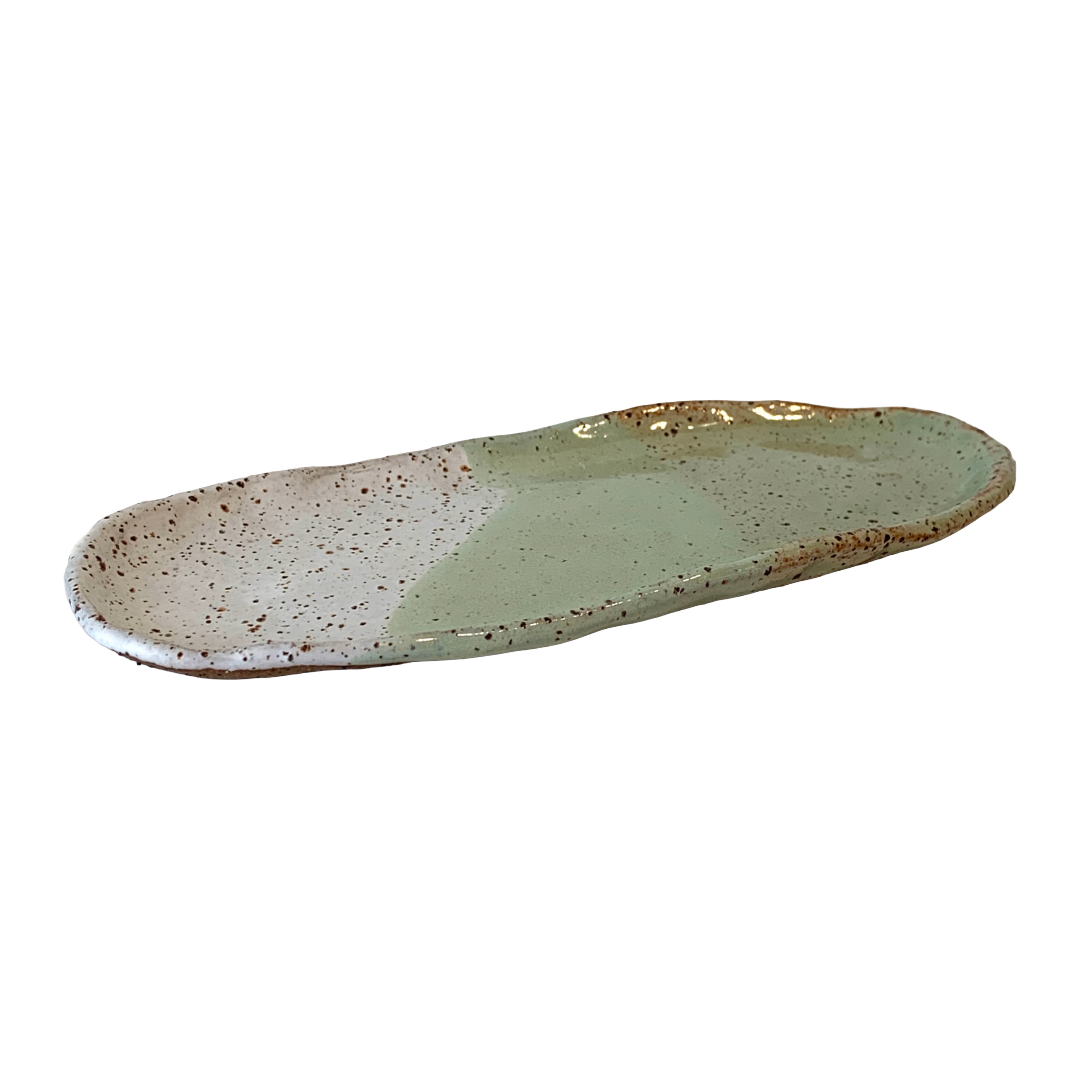 KAT HALL | ‘Jade Small Oval Tray’ | Ceramic Tray