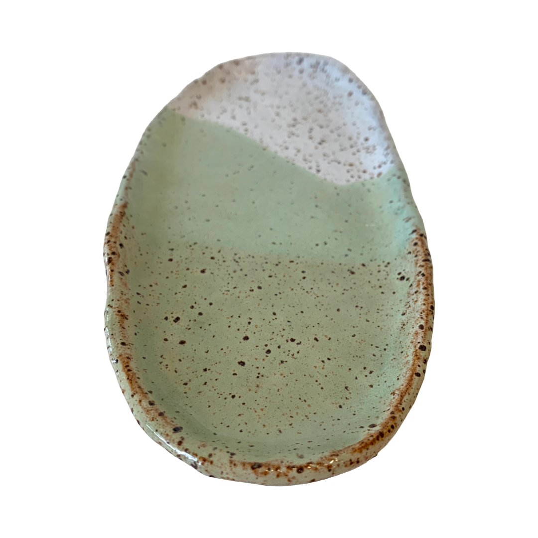 KAT HALL | ‘Jade Small Oval Tray’ | Ceramic Tray