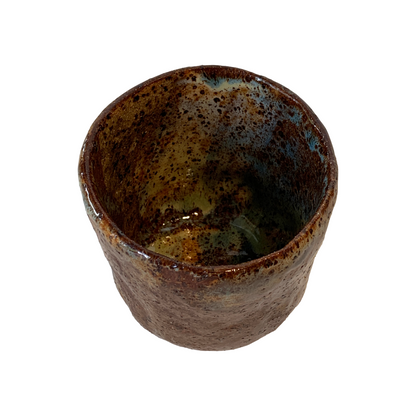 KAT HALL | ‘Jade / Brown Cup’ | Ceramic Cup / No Handle