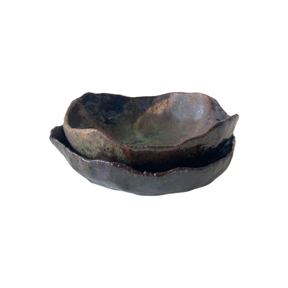 KAT HALL | 'Forest Floor - Set of 2 Bowls' | Glazed ceramics
