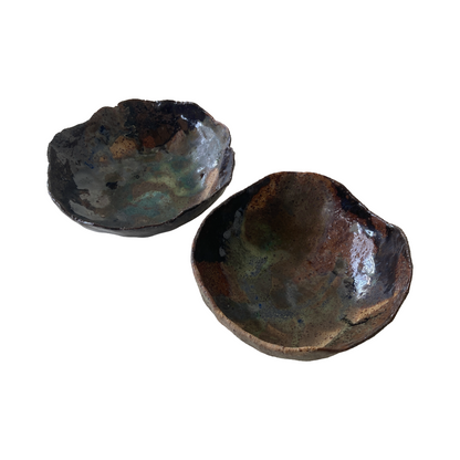 KAT HALL | 'Forest Floor - Set of 2 Bowls' | Glazed ceramics