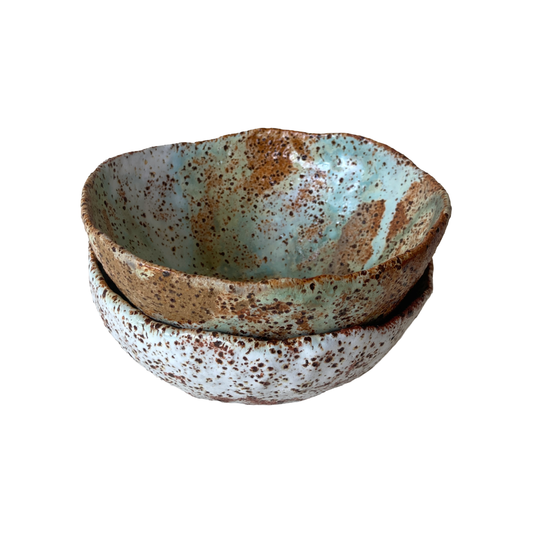 KAT HALL | 'Leaf Matter - Set of 2 Bowls' | Glazed ceramics