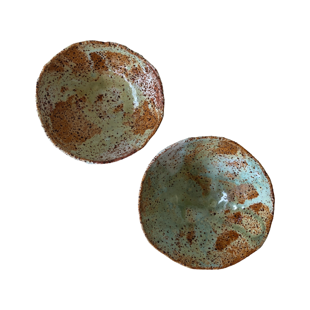 KAT HALL | 'Leaf Matter - Set of 2 Bowls' | Glazed ceramics