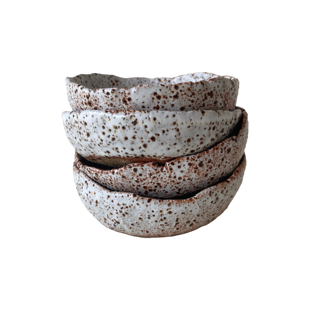 KAT HALL | 'Moon Phase - Set of 4 Small Bowls' | Ceramics