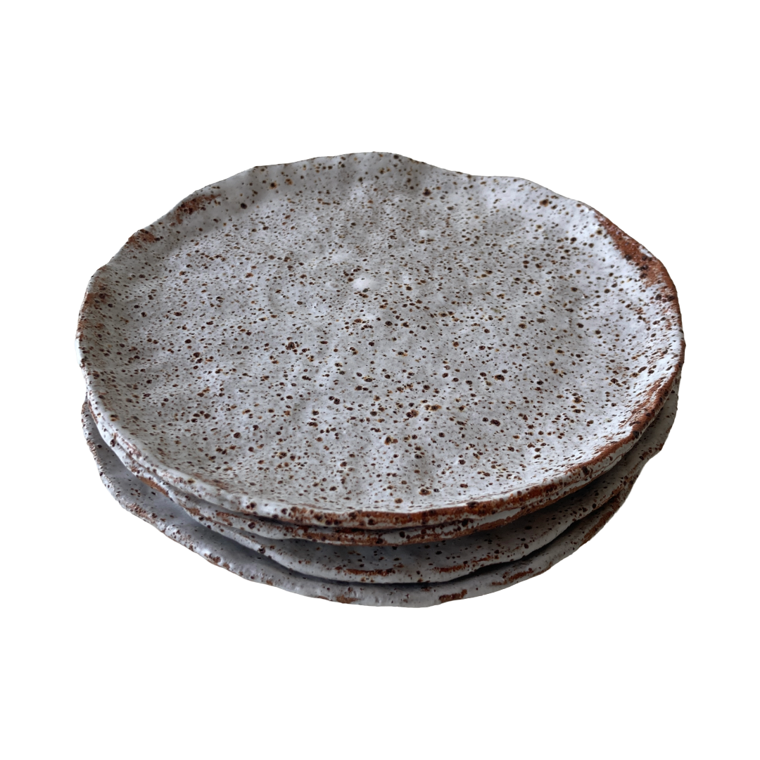 KAT HALL | 'Moon Phase - Set of 4 Cake Plates' | Ceramics