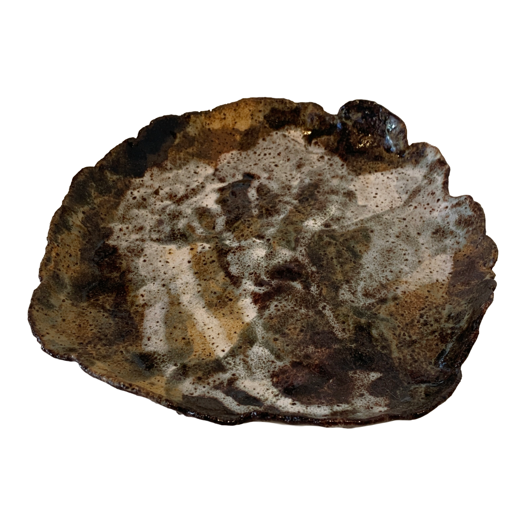 KAT HALL | ‘Mudslide Organic Plate’ - Large | Ceramic Plate