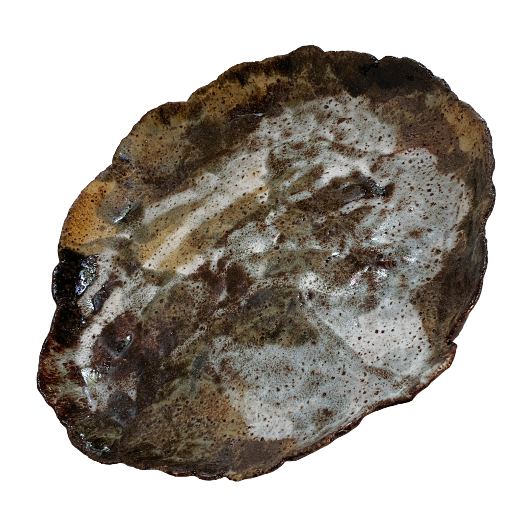 KAT HALL | ‘Mudslide Organic Plate’ - Large | Ceramic Plate