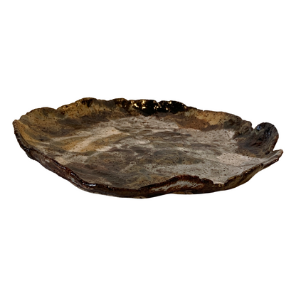 KAT HALL | ‘Mudslide Organic Plate’ - Large | Ceramic Plate