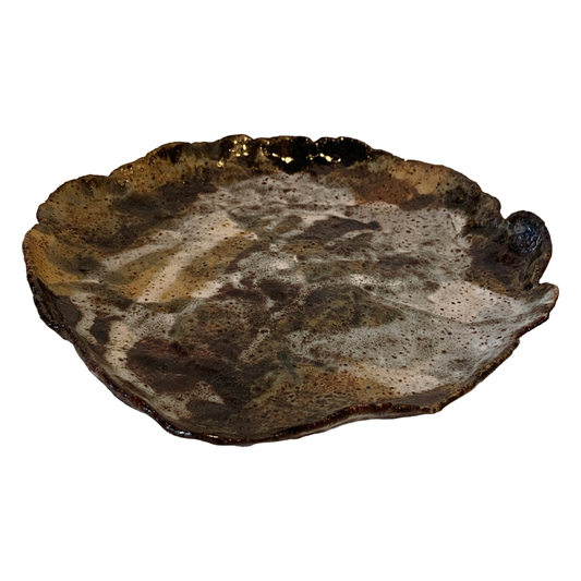KAT HALL | ‘Mudslide Organic Plate’ - Large | Ceramic Plate