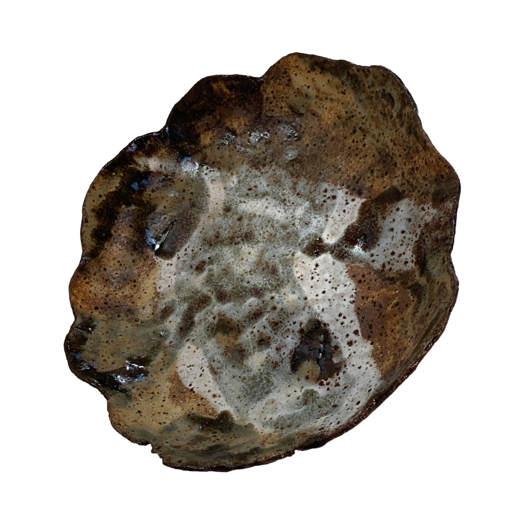KAT HALL | ‘Mudslide Organic Plate’ - Medium | Ceramic Plate