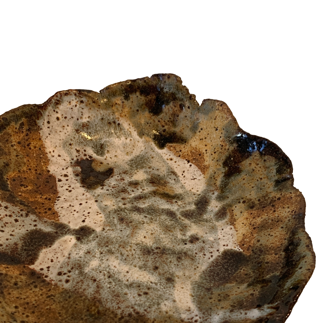 KAT HALL | ‘Mudslide Organic Plate’ - Medium | Ceramic Plate