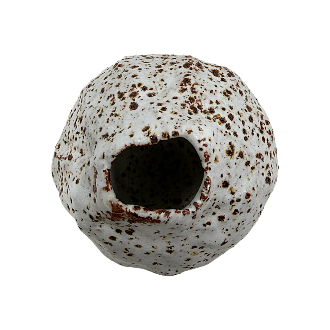 KAT HALL | ‘Luna Pod Vase I’ - Small / Round | Ceramic Vase