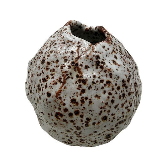 KAT HALL | ‘Luna Pod Vase II’ - Small / Round | Ceramic Vase