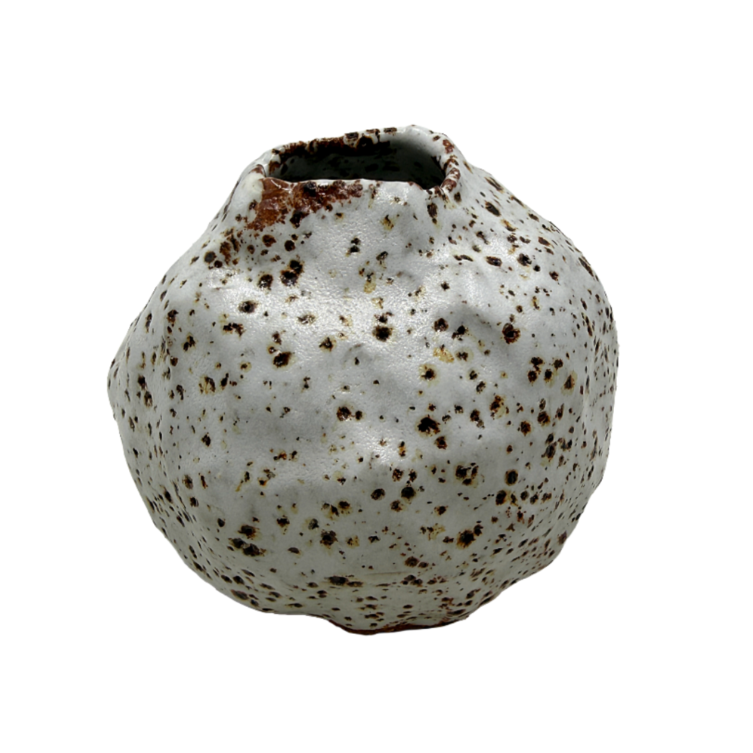 KAT HALL | ‘Luna Pod Vase I’ - Small / Round | Ceramic Vase