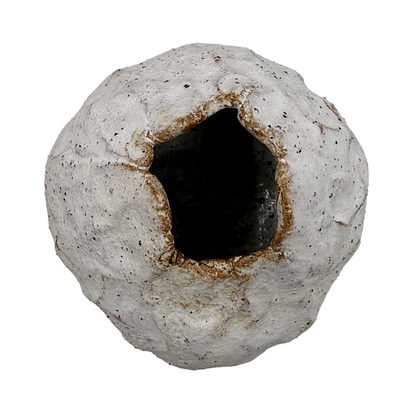 KAT HALL | ‘Luna Pod Vase I’ - Medium / Round | Ceramic Vase