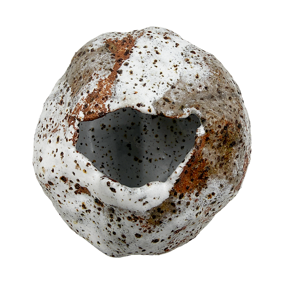 KAT HALL | ‘Luna Pod Vase I’ – Large / Round | Ceramic Vase