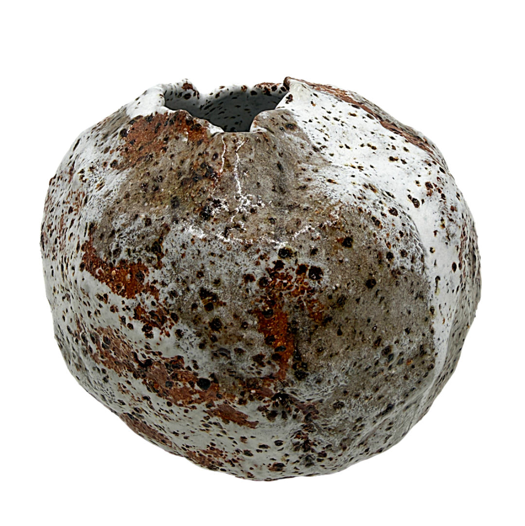 KAT HALL | ‘Luna Pod Vase I’ – Large / Round | Ceramic Vase