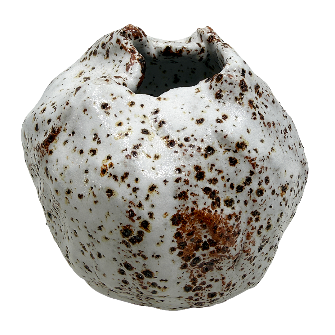 KAT HALL | ‘Luna Pod Vase II’ – Large / Round | Ceramic Vase