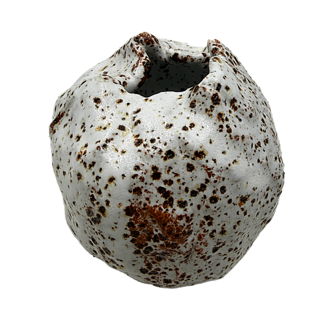 KAT HALL | ‘Luna Pod Vase II’ – Large / Round | Ceramic Vase