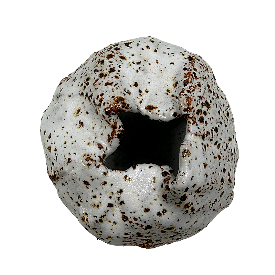 KAT HALL | ‘Luna Pod Vase II’ – Large / Round | Ceramic Vase