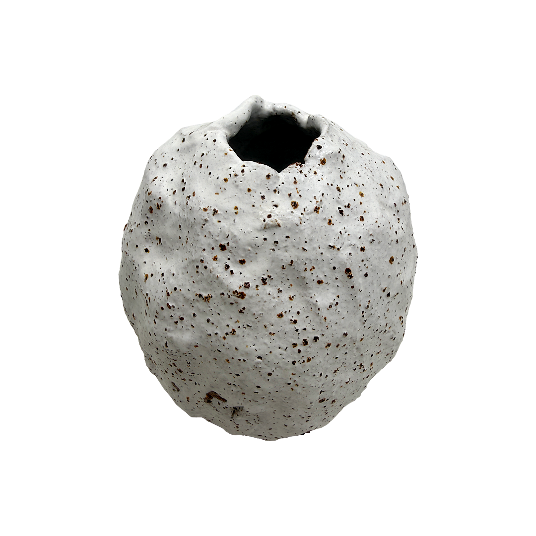 KAT HALL | ‘Luna Phase Vase II’ – Large / Round | Ceramic Vase