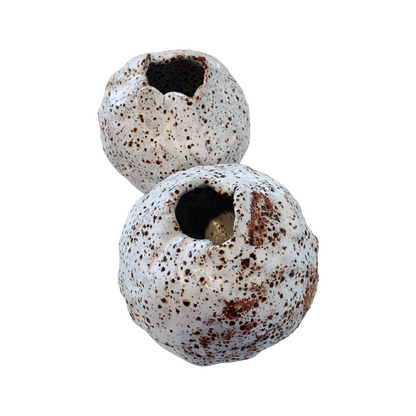 KAT HALL | ‘Luna Pod Vase III’ - Medium / Round | Ceramic Vase