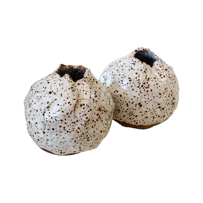 KAT HALL | ‘Luna Pod Vase III’ - Medium / Round | Ceramic Vase