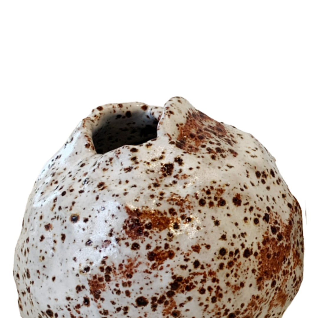 KAT HALL | ‘Luna Pod Vase IV’ - Medium / Round | Ceramic Vase