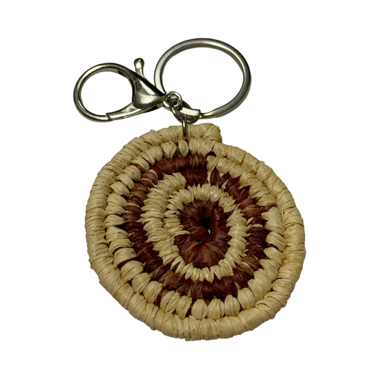 KATIJAH NOWLAN | ‘Keyring #2- Brown / Natural’ | Woven Raffia