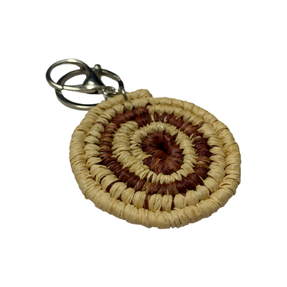 KATIJAH NOWLAN | ‘Keyring #2- Brown / Natural’ | Woven Raffia