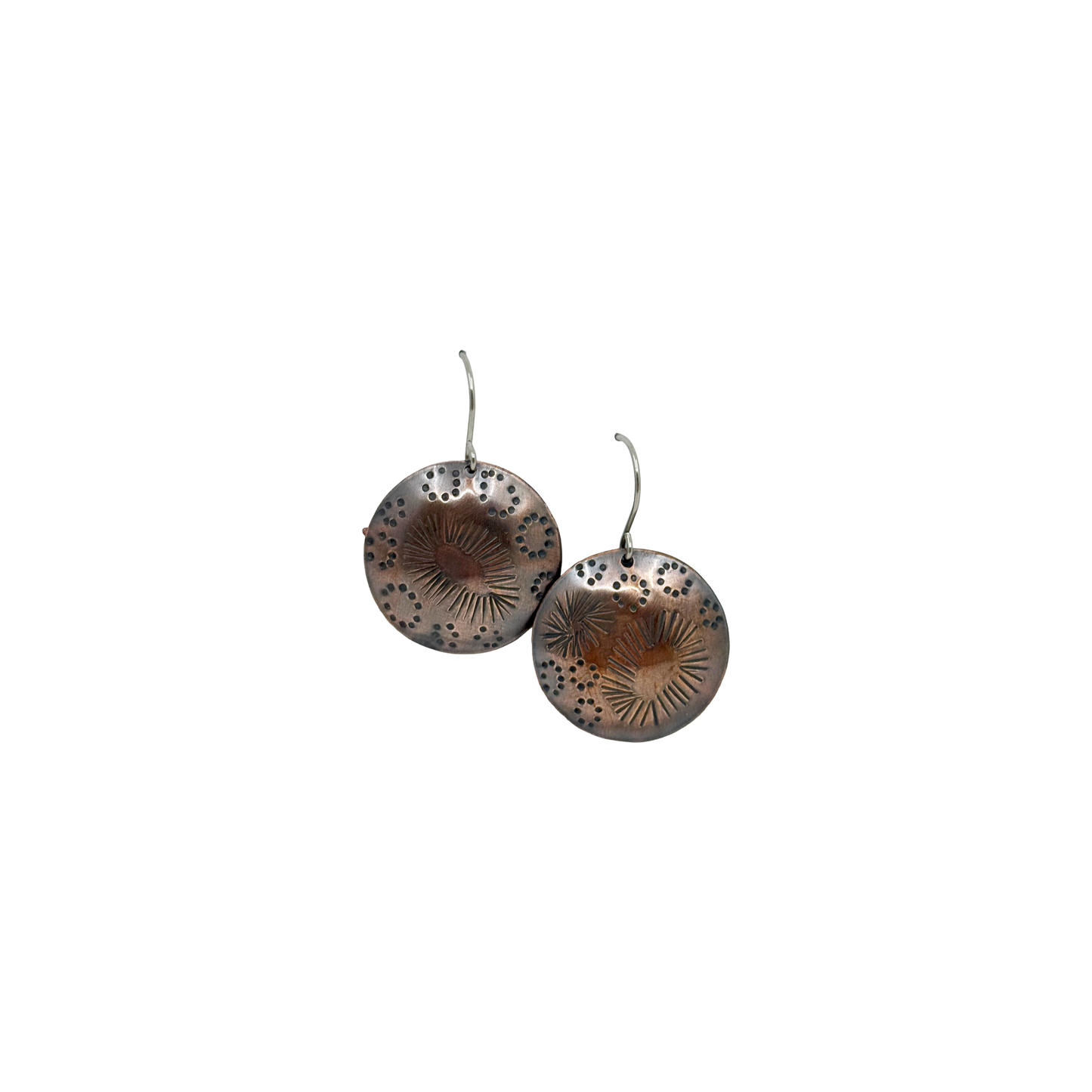 Kate Hunter | ‘Reef’ | Earrings | Copper / stainless steel / patina