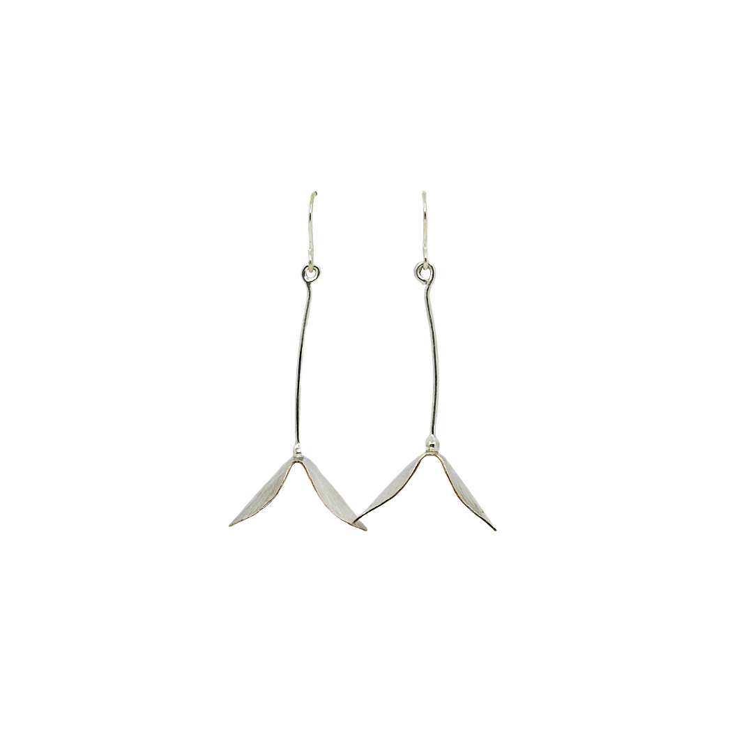 Kate Hunter | ‘Sprouts’| Earrings | Silver / guilding bi-metal