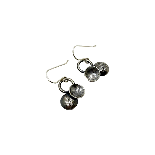 Kate Hunter | ‘Bubbles’ | Earrings | Silver / patina