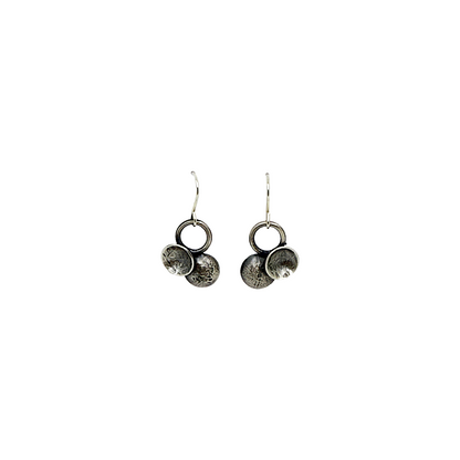 Kate Hunter | ‘Bubbles’ | Earrings | Silver / patina