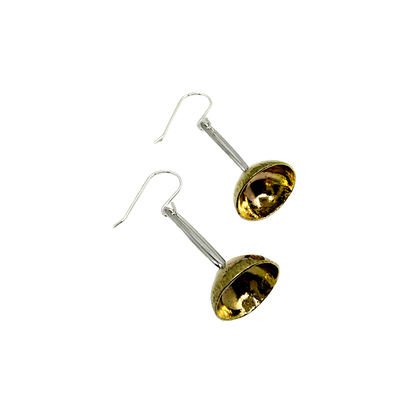 Kate Hunter | ‘Bells’ | Earrings | Brass / silver