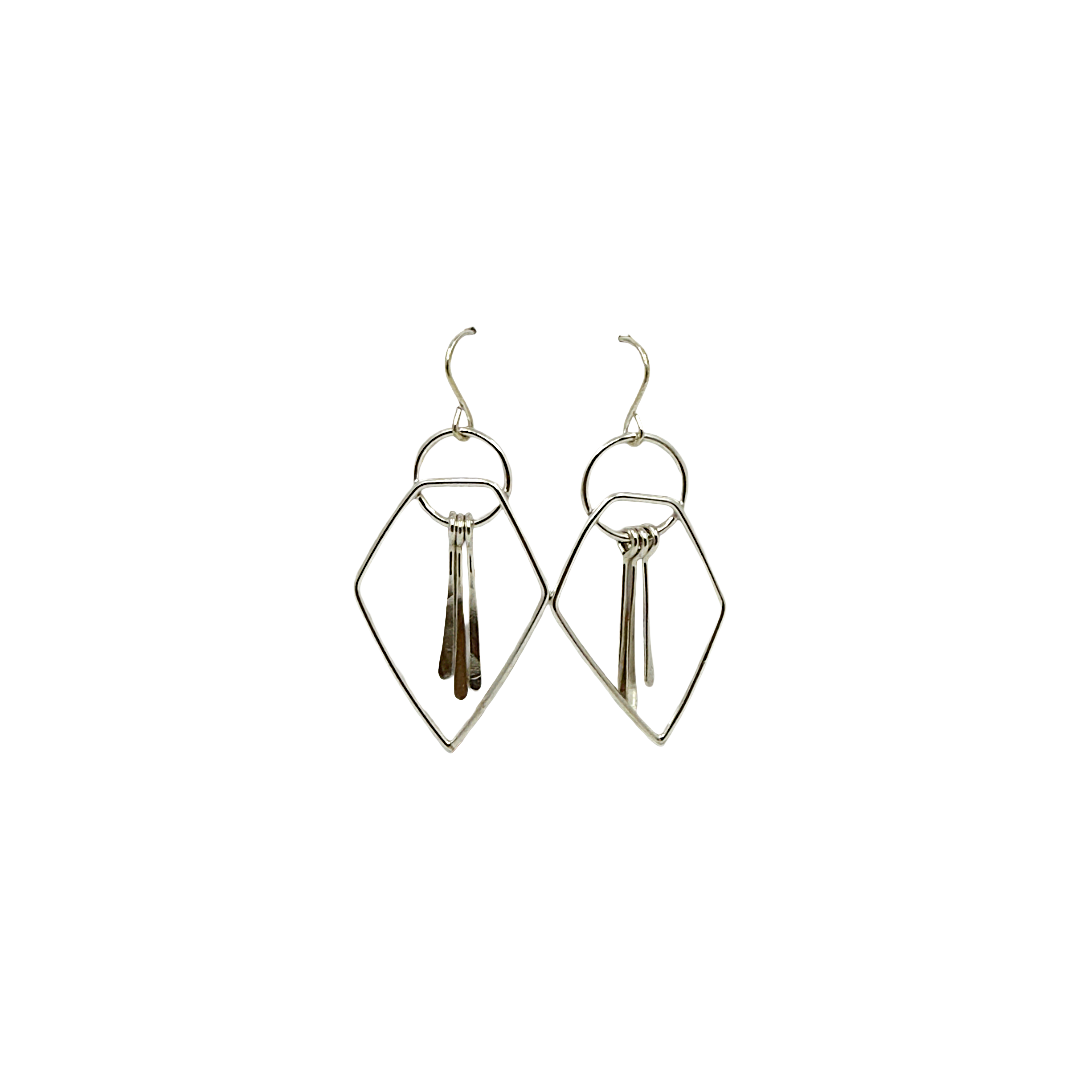 Kate Hunter | ‘Fringe Party’| Earrings | Silver