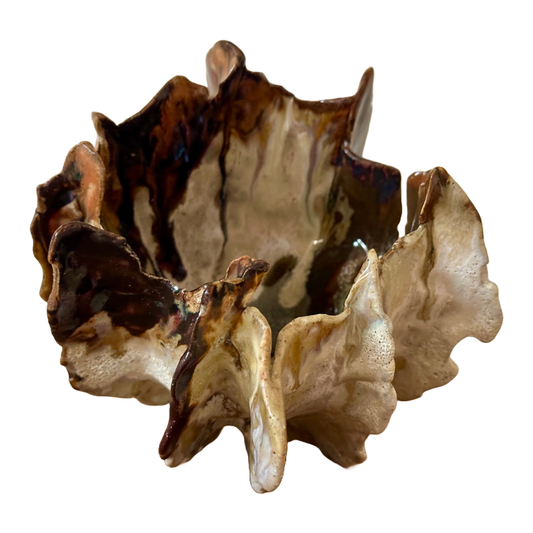 KIM NOLAN | ‘Seed Pod Bowl #1’ | Mid-fire clay / glaze / stain