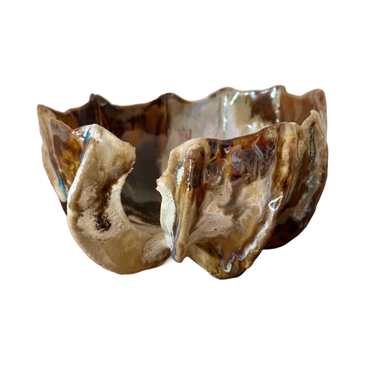 KIM NOLAN | ‘Seed Pod Bowl #4’ | Mid-fire clay / glaze / stain