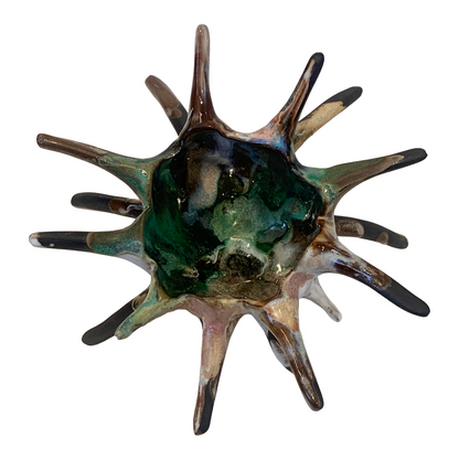 KIM NOLAN | 'Spikey Coral #6a' | Mid-fire black clay, glaze, glass + sand