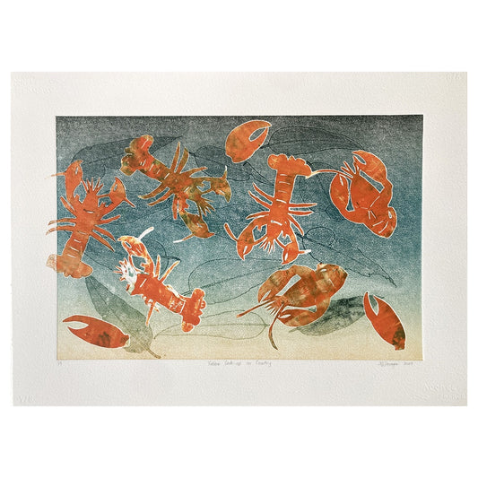KASSANDRA SAVAGE | ‘Yabbie Cook-up on Country’ | Monoprint