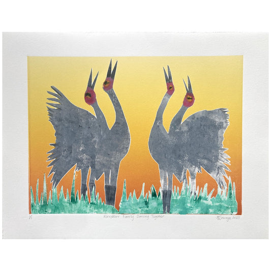 KASSANDRA SAVAGE | ‘Korrakorr Family Dancing Together’ | Monoprint