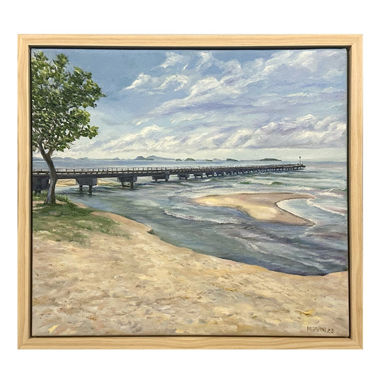 MARILYN TALEO HAVINI | 'Kangu wharf, Buin' | Oil on canvas