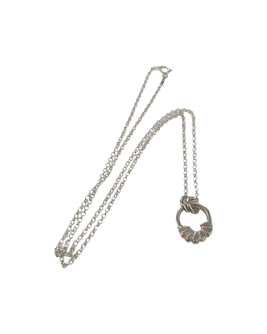 LAURA SCOTT STUDIO | ‘Coastal Fan Pendant & Chain’ | Sandcast 925 Sterling Silver
